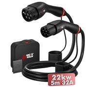 MCEVKELN Type 2 EV Charging Cable 22kW 5M -Mode 3 Charging Cable for EV - 32A| 3 Phase| 5M TPU Charging Cable compatible with Tesla/BMW/MG/KIA