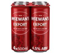 McEwan's Export Original Scottish Premium Ale Beer 4 x 500ml Cans