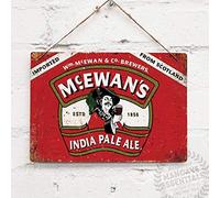 Mcewans Vintage Scottish Beer Vintage Tin Sign Metal Decor Metal Sign Wall Metal Tin Sign 8X12 inches