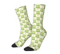 Mcewoel Cute Socks for Men Women Boys Girls, Socks for Adults Teenager, Frog, One Size