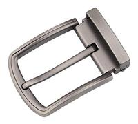 McFanBe 1.5 Inches (38-40 mm) Belt Buckle Single Prong Square Replacement Buckle for Men Women Belt (Grey19)