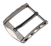McFanBe 1.5 Inches (38-40 mm) Belt Buckle Single Prong Square Replacement Buckle for Men Women Belt (Grey04)