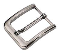 McFanBe 1.5 Inches (38-40 mm) Belt Buckle Single Prong Square Replacement Buckle for Men Women Belt (Grey07)