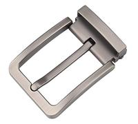 McFanBe 1.5 Inches (38-40 mm) Belt Buckle Single Prong Square Replacement Buckle for Men Women Belt (Grey18)