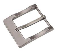 McFanBe 1.5 Inches (38-40 mm) Belt Buckle Single Prong Square Replacement Buckle for Men Women Belt (Grey17)