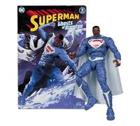 McFarlane 64385947 DC Multiverse Gold Edition Superman Earth 2 Figure with Comic Exclusive from the Superman Ghosts of Krypton Collection, Articulated 22 Points, 18 cm, for Collectors, Bizak