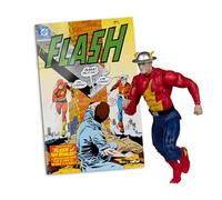 McFarlane DC Direct Page Punchers The Flash Jay Garrick (The Flash #123) 7in Action Figure with Comic Red Platinum Edition Toys