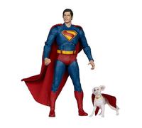 McFarlane DC Multiverse Superman and Krypto (Superman Movie) 7in Action Figure (Deluxe Theatrical Edition) Toys