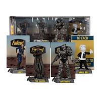McFarlane Fallout Lucy, Maximus, The Ghoul & Vault Boy 6in Posed Figures 4pk Toys