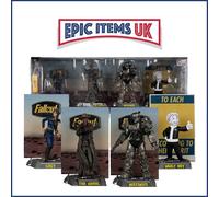 McFarlane Fallout Lucy, Maximus, The Ghoul & Vault Boy 6in Posed Figures 4pk Toys