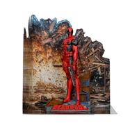 McFarlane Marvel Deadpool 1:10th Scale Posed Figure with Scene (The New Mutants #98) Toys