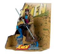 McFarlane Toys - 1:10 Scale Collectible Figure - Marvel Gambit (X-Men #1) with Scene