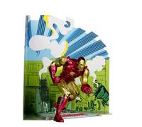 McFarlane Marvel Iron Man 1:10th Scale Posed Figure with Scene (The Invincible Iron Man #126) Toys