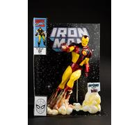McFarlane Marvel Iron Man 1:6th Scale Collectible with Scene & Comic (Iron Man #256) Toys