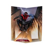McFarlane Marvel Spider-Man 1:10th Scale Collectible with Scene (Miles Morales: Spider-Man #1) Toys