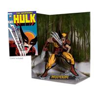 McFarlane Marvel Wolverine 1:6th Scale Collectible with Scene (The Incredible Hulk #340) Toys