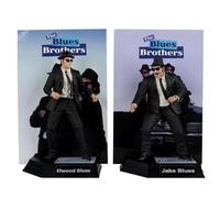 McFarlane The Blues Brothers Jake & Elwood Blues 6in Posed Figure Gold Label 2-pk Toys
