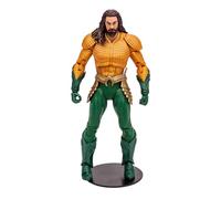 McFarlane Toys Age 12+ DC Multiverse Aquaman 7-Inch Action Figure - Incredibly Detailed King of Atlantis with Ultra Articulation, Trident, Extra Hands, and Collectible Art Card