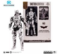 McFarlane Toys DC Multiverse Hazmat Suit Batman Sketch Edition Gold Label 7 Inches Action Figure - Exclusive Sketch Artist Look with Certificate of Authenticity