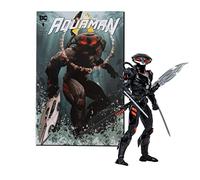 McFarlane Toys DC Direct Page Punchers Black Manta 7-Inch Action Figure - Incredibly Detailed Archenemy with Ultra Articulation, Wrist Swords, Spear, Comic, and Collectible Art Card
