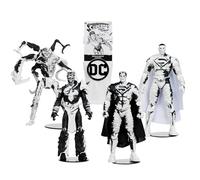 McFarlane Toys DC Direct Page Punchers Ghosts of Krypton 7" Action Figure 4-Pack with 4 Superman Comics Sketch Edition Gold Label - Includes Superman, General Zod, Val-Zod, and Brainiac