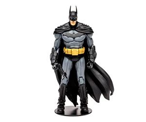 McFarlane Toys, DC Gaming Build-A 7-inch Batman Action Figure with 22 Moving Parts, Collectible DC Batman Arkham City Figure with Stand Base and Unique Collectible Character Card - Ages 12+