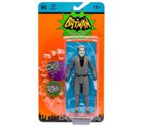 McFarlane Toys, DC Multiverse, 5-inch DC Retro The Joker (Black and White) Action Figure with Action Word Bubbles, Collectible DC Retro 1960's TV Figure - Ages 12+
