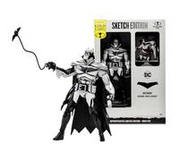 McFarlane Toys DC Multiverse 7" - Batman (Batman: White Knight) Line Art Action Figure - Incredibly Detailed 7” Scale Figure - Designed with Ultra Articulation - Includes Multiple Accessories