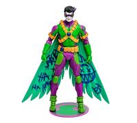 McFarlane Toys DC Multiverse 7" - Red Robin (New 52) (Jokerized) Action Figure - Incredibly Detailed 7” Scale Figure - Designed with Ultra Articulation - Includes Jokerized Accessories and Base