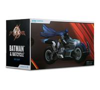 McFarlane Toys DC Multiverse Vehicles Batcycle With Batman (Flash Movie)
