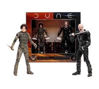 McFarlane Toys Dune: Part Two Paul Atreides & Feyd-Rautha Harkonnen 7-Inch Action Figures 2-Pack - Ultra Articulation, Crysknife, Sword, and Collectible Art Cards