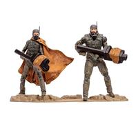 McFarlane Toys Dune: Part Two Stilgar & Shishakli 7-Inch Action Figures 2-Pack Gold Label - Incredibly Detailed Fremen Leaders with Ultra Articulation, Cannons, and Collectible Art Cards