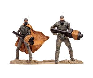 McFarlane Toys Dune: Part Two Stilgar & Shishakli 7-Inch Action Figures 2-Pack Gold Label - Incredibly Detailed Fremen Leaders with Ultra Articulation, Cannons, and Collectible Art Cards