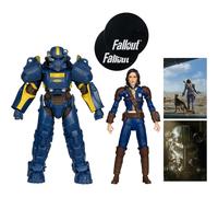 McFarlane Toys Fallout 76 T-60 Vault Tec And Sole Survivor 7 Action Figure 2-Pack