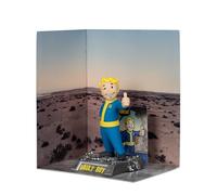 McFarlane Toys Fallout Vault Boy Gold Label 6" Inch Posed Figure - Includes Secret Bonus Item, Collectible Art Card, and Environmental Base - Highly Detailed Collectible