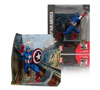 McFarlane Toys Collectible Figure Captain America 1:10th Scale with Scene (Captain America #100)