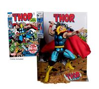 McFarlane Marvel Thor 1:6th Scale Collectible with Scene & Comic (The Mighty Thor #177) Toys