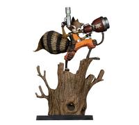 McFarlane Toys Marvel Collectible Rocket Racoon 1:6th Scale with Scene (A Chasing Tale #1)