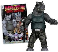 McFarlane Toys Action Figure Teenage Mutant Ninja Turtles (Page Punchers) Rocksteady 5in with Comic