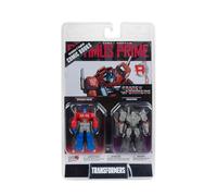 McFarlane Toys Transformers Page Punchers 2-Pack Optimus Prime and Megatron 3" Inch Action Figures with 2 Comics - Highly Detailed Collectible Set - Ideal for Fans and Collectors