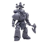 McFarlane Toys Warhammer 40,000 Space Wolves Wolf Guard (Artist Proof) 7 Inches Figure - Matte Grey for Customization with Art Card