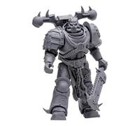 McFarlane Toys Warhammer 40,000 World Eaters Khorne Berzerker (Artist Proof) 7 Inches Figure - Matte Grey for Customization with Art Card