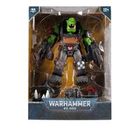 McFarlane Toys, Warhammer 40000 Ork Meganob with Buzzsaw Mega Figure with 22 Moving Parts, Collectible Warhammer Figure with collectors stand base - Ages 12+