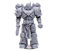 McFarlane Toys, Warhammer 40000 Chaos Space Marine Action Figure with 22 Moving Parts, Unpainted Collectible Warhammer Figure with collectors stand base, Customise Your Figure - Ages 12+