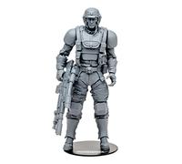 McFarlane Toys, Warhammer 40000 Darktide Veteran Guardsman Action Figure with 22 Moving Parts, Unpainted Collectible Warhammer Figure with collectors stand base, Customise Your Figure - Ages 12+