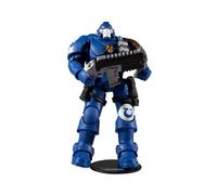 McFarlane Toys, Warhammer 40000 Ultramarine Reiver Action Figure with 22 Moving Parts, Multicolour Collectible Warhammer Figure with collectors stand base - Ages 12+