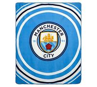 MCFC Giant Official Manchester City (Premier League) Fleece Blanket (110cm x 140cm & 100% Polyester Fleece)