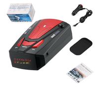 Mcflash Speed Camera Detector, Radar Detector Car, DC 12V Long Range With 360 Degree Protection, Voice Alerts (Red)
