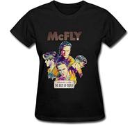 McFly Memory Lane The Best of McFly Band Logo Mens T-Shirt Printed Graphic Top Unisex Black Tee