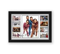 McFly Music Signed Poster Print - Limited Edition Autograph Fan Gift - Collectible Memorabilia Merchandise (Framed A4 (30x21cm))